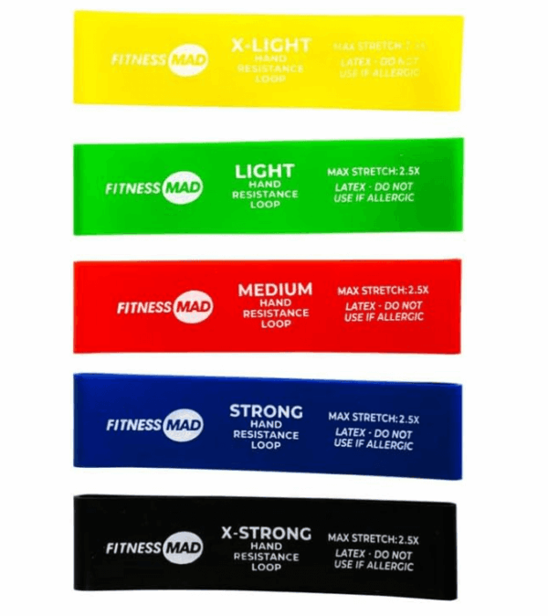 Fitness Mad Mini-Power Loop Set Resistance Bands