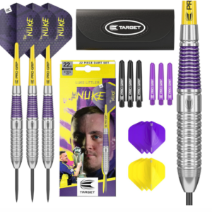 Target Darts Luke Littler Brass Steel Tip Darts Set